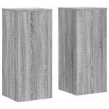 Vidaxl Standard per impianti 2 PC 30x30x70 cm Sonoma grigio in legno trasformato