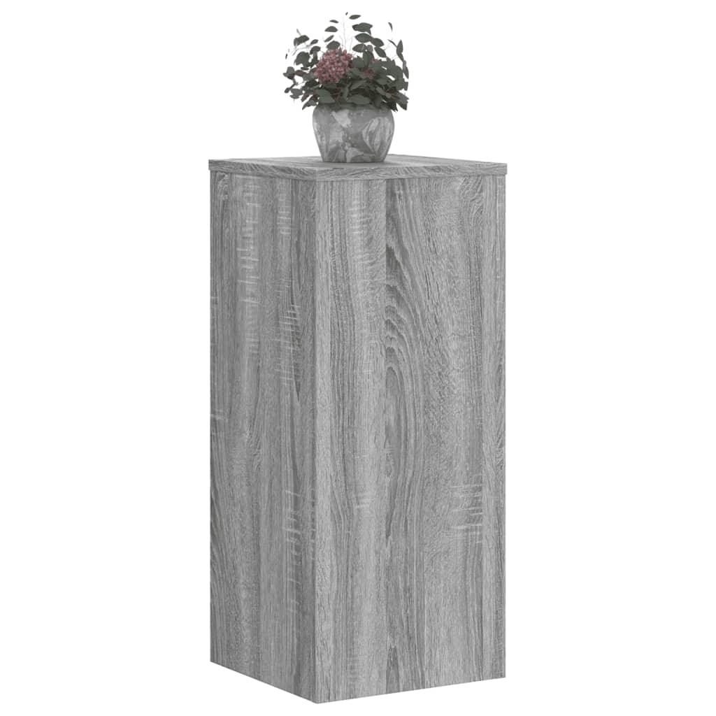 Vidaxl Standard per impianti 2 PC 30x30x70 cm Sonoma grigio in legno trasformato