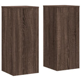 Normes de plante vidaxl 2 ST 30x30x70 cm chêne brun en bois transformé