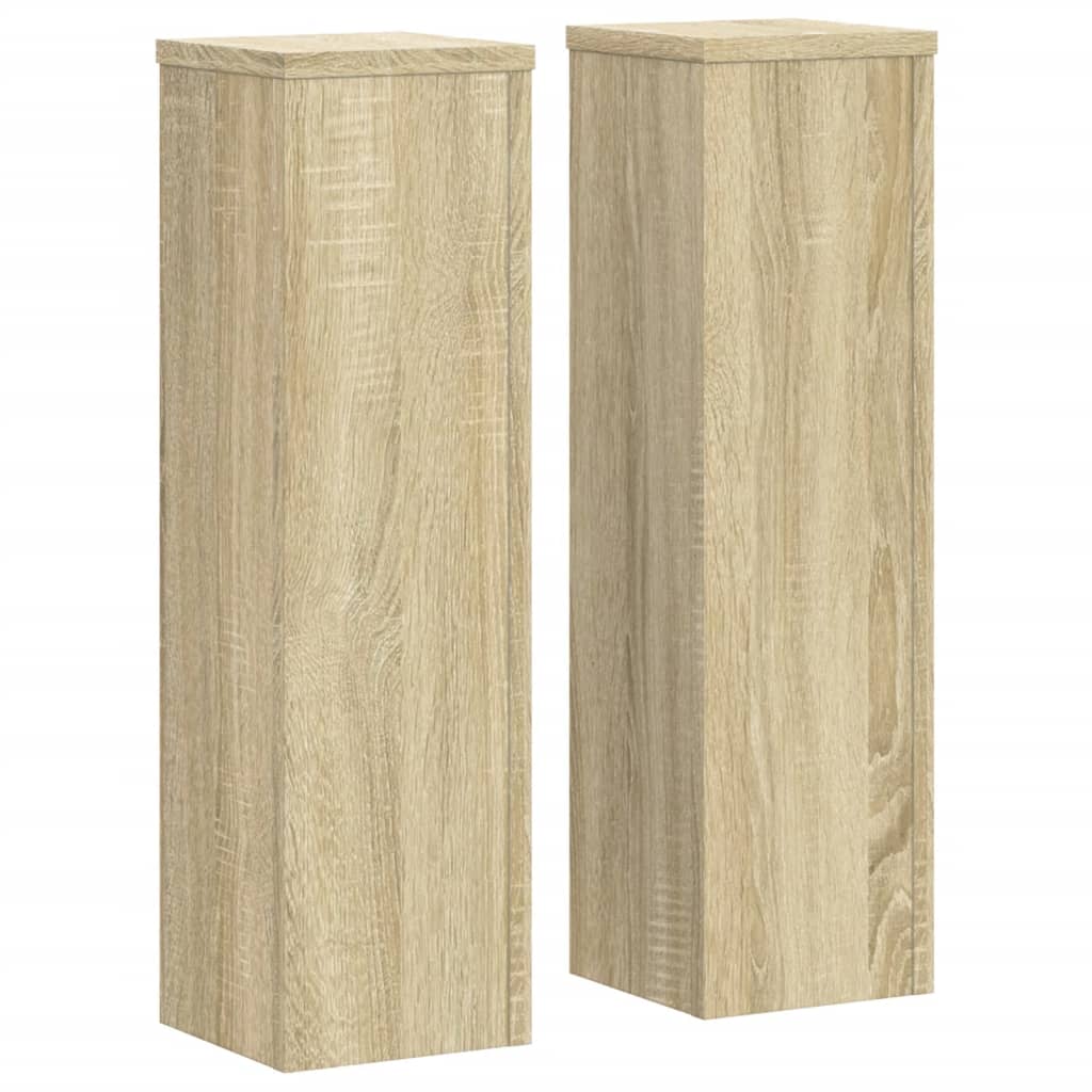 Standardy rostlin Vidaxl 2 ks 17x17x60 cm zpracované dřevo Sonoma dub