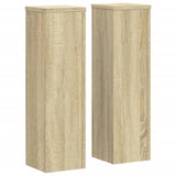 Standardy rostlin Vidaxl 2 ks 17x17x60 cm zpracované dřevo Sonoma dub