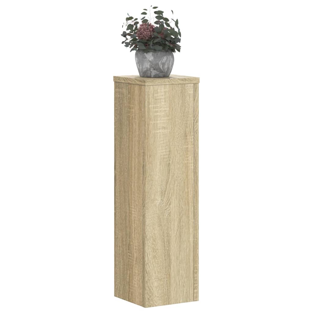 Standardy rostlin Vidaxl 2 ks 17x17x60 cm zpracované dřevo Sonoma dub