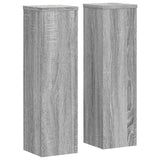 Standardy rostlin Vidaxl 2 ks 17x17x60 cm Zpracované dřevo šedé sonoma