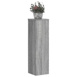 Standardy rostlin Vidaxl 2 ks 17x17x60 cm Zpracované dřevo šedé sonoma