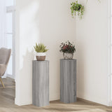 Standardy rostlin Vidaxl 2 ks 17x17x60 cm Zpracované dřevo šedé sonoma