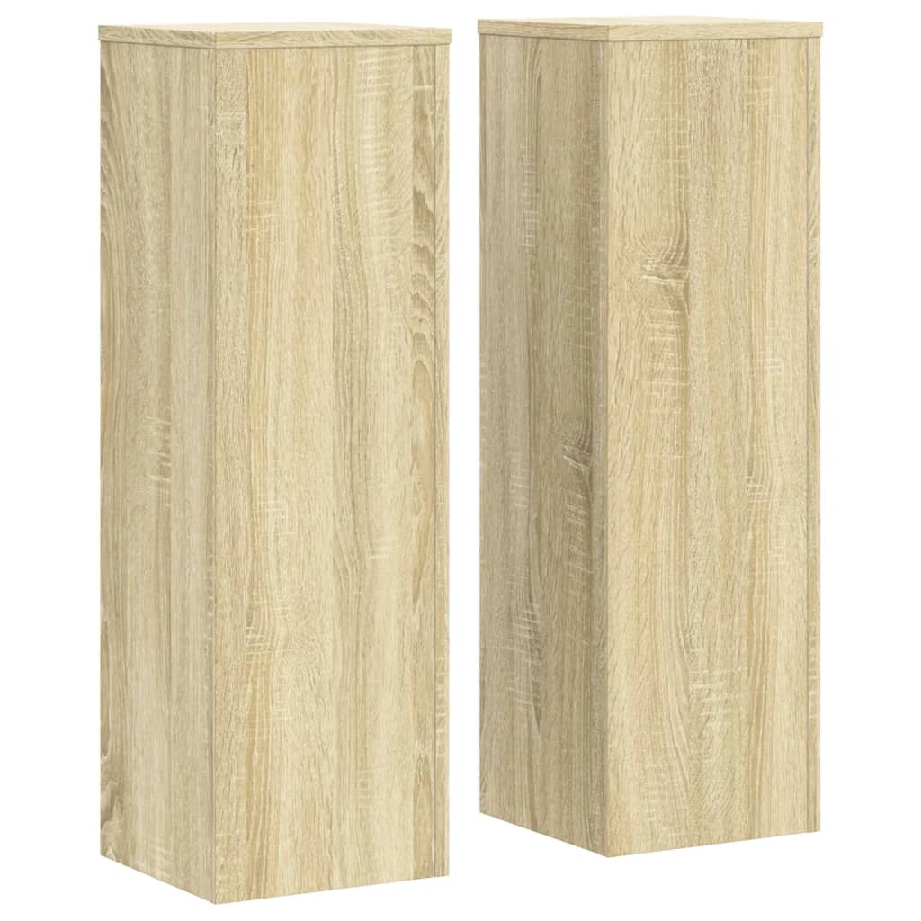 Normes de l'usine de Vidaxl 2 ST 25x25x80 cm Bois de chêne sonoma