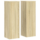 Normes de l'usine de Vidaxl 2 ST 25x25x80 cm Bois de chêne sonoma