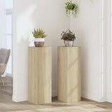 Normes de l'usine de Vidaxl 2 ST 25x25x80 cm Bois de chêne sonoma