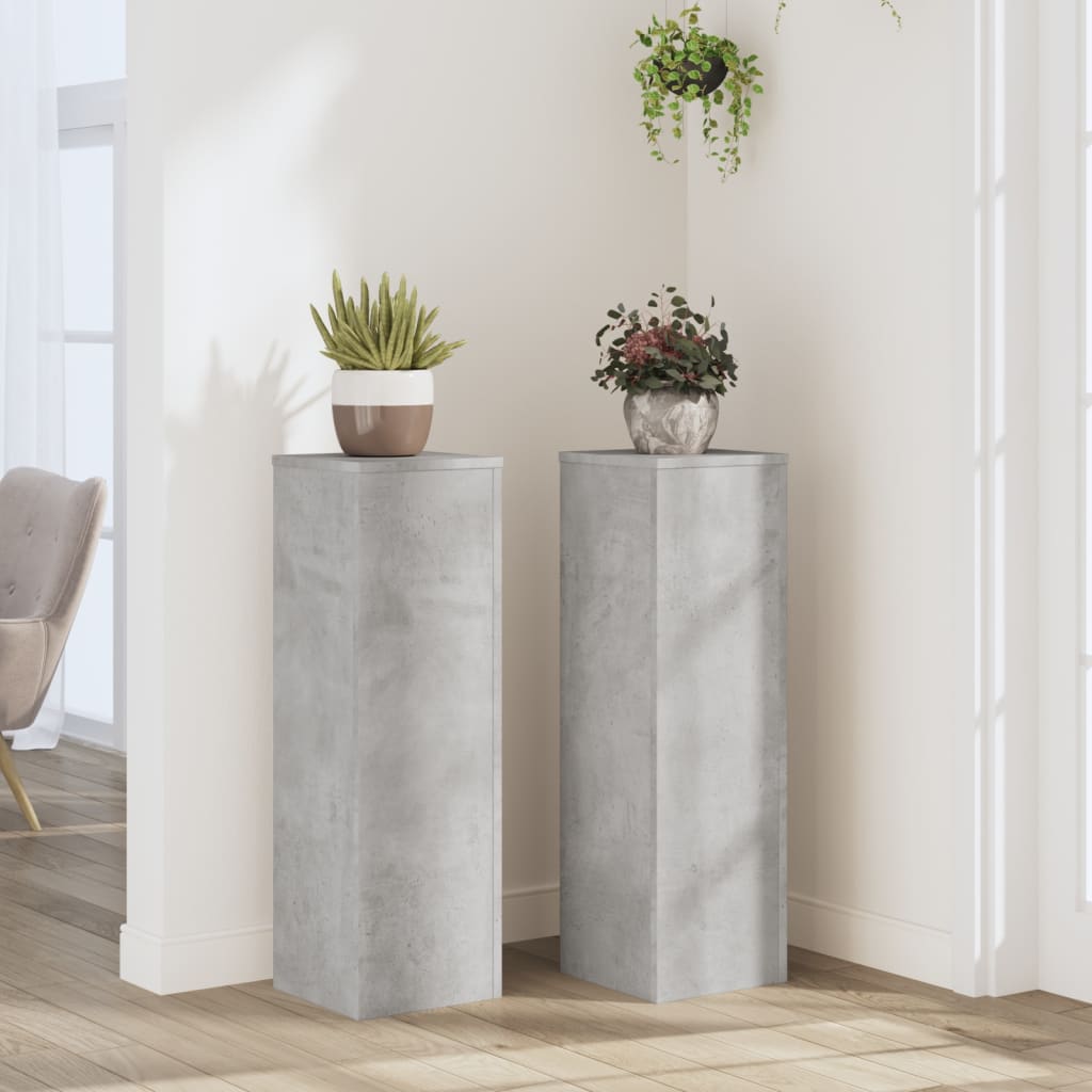 Standardy rostlin Vidaxl 2 ST 25X25X80 cm Zpracované dřevěné betonové ceny