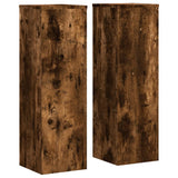 Vidaxl Standard pianta 2 ST 25x25x80 cm Oak fumato in legno trasformato