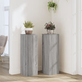 Vidaxl Standard pianta 2 ST 25x25x80 cm Sonoma grigio in legno trasformato