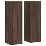 Normes de plante vidaxl 2 ST 25x25x80 cm chêne brun en bois transformé