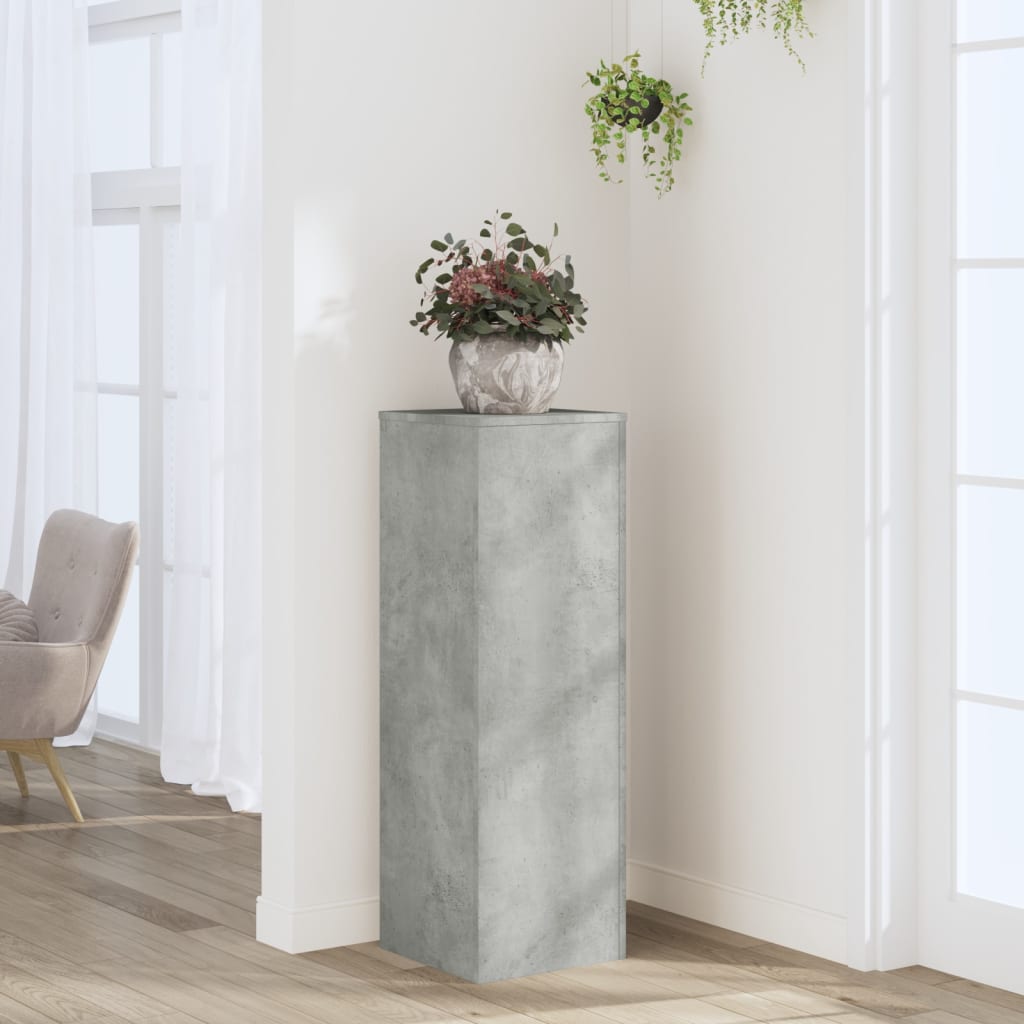 VidaXL Plant Standard 33x33x100 cm Processed Wood Betongrijs