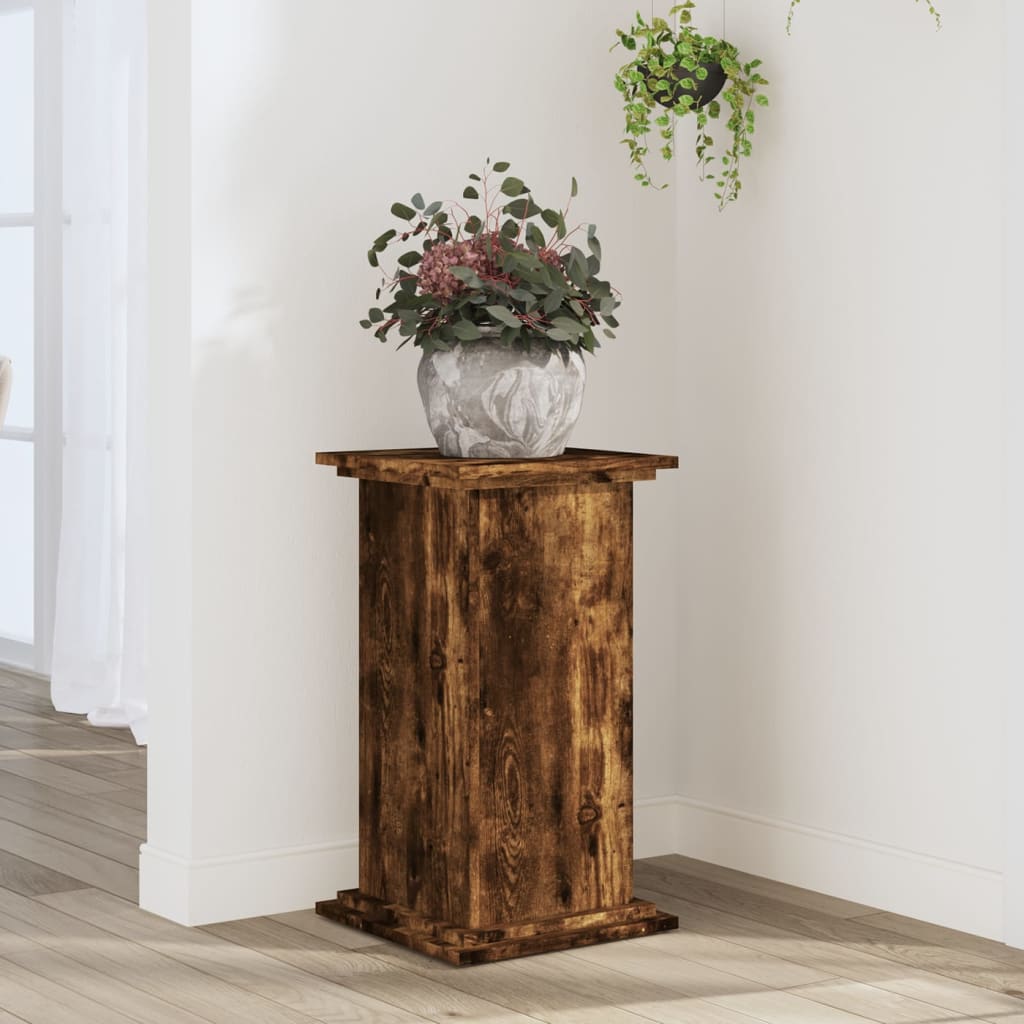 Standard rostlin Vidaxl 33x33x60 cm Zpracované dřevo blokované dubové barvy