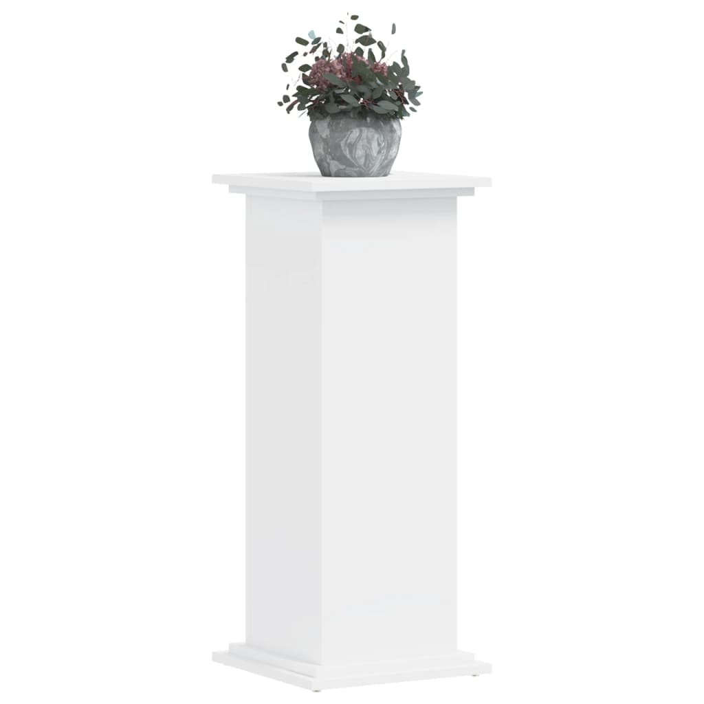 Vidaxl Planz Standard 33x33x80 cm veraarbechte Holzwäiss