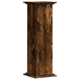 Standard rostlin Vidaxl 33x33x100 cm Zpracované dřevo uzené dubové barvy
