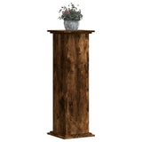 Standard rostlin Vidaxl 33x33x100 cm Zpracované dřevo uzené dubové barvy