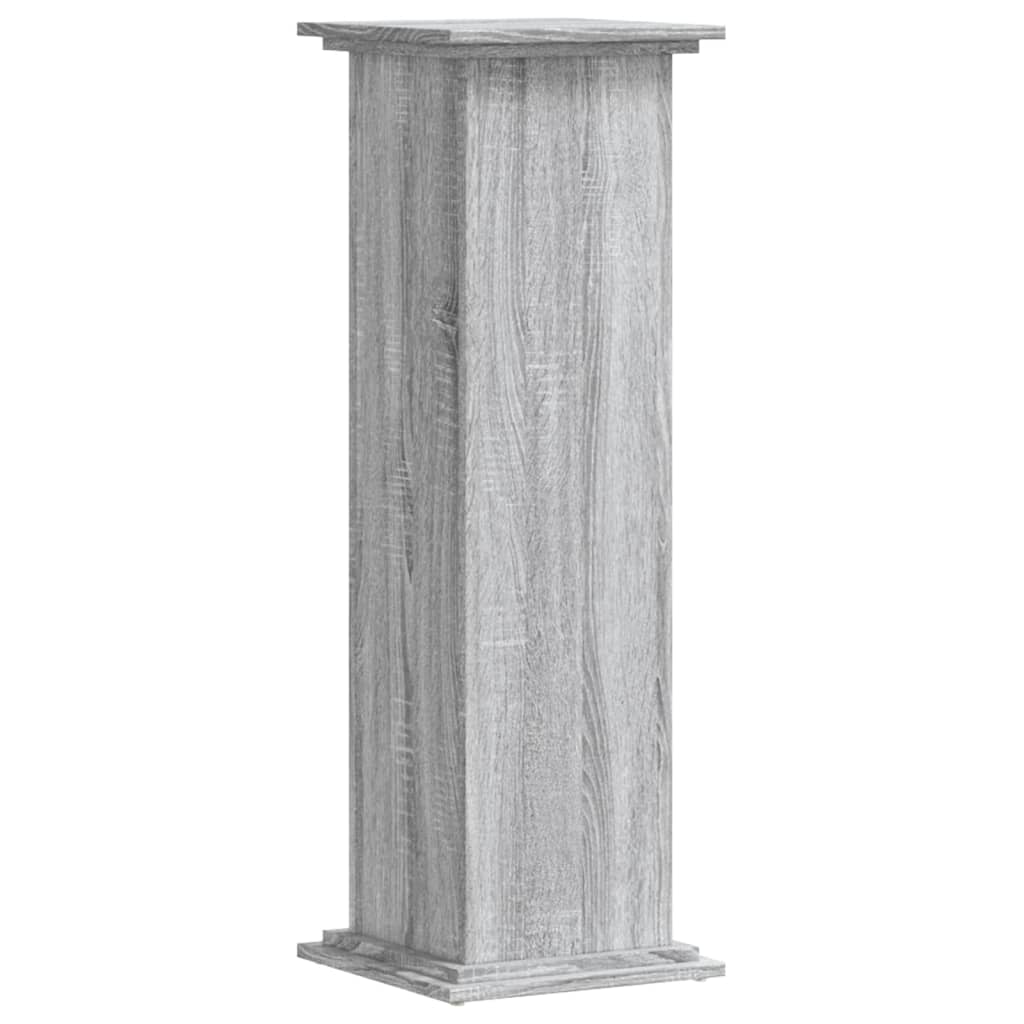 VidaXL Plant Standard 33x33x100 cm processed Wood Gray Sonoma Oak