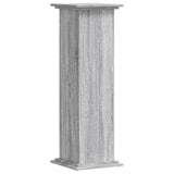 VidaXL Plant Standard 33x33x100 cm processed Wood Gray Sonoma Oak