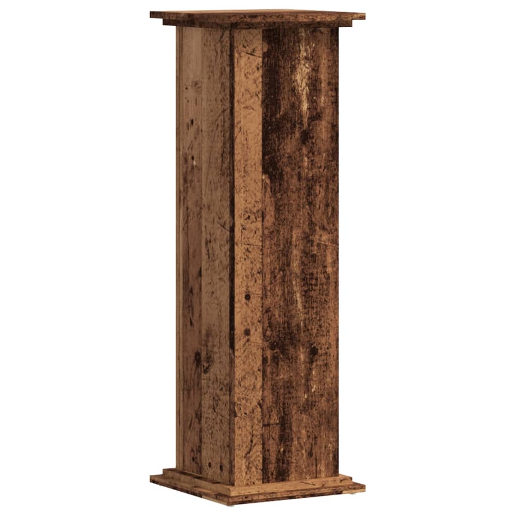 VidaXL Plant Standard 33x33x100 cm processed wood old wood -colored