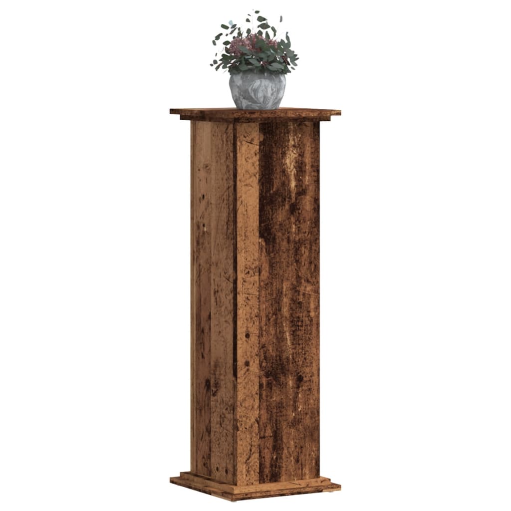VidaXL Plant Standard 33x33x100 cm processed wood old wood -colored