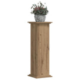 Vidaxl plantenstandaard 33x33x100 cm bewerkt hout artisanaal eiken