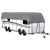 Vidaxl karavan zastřešení 900x300 cm ne -wing šedá šedá