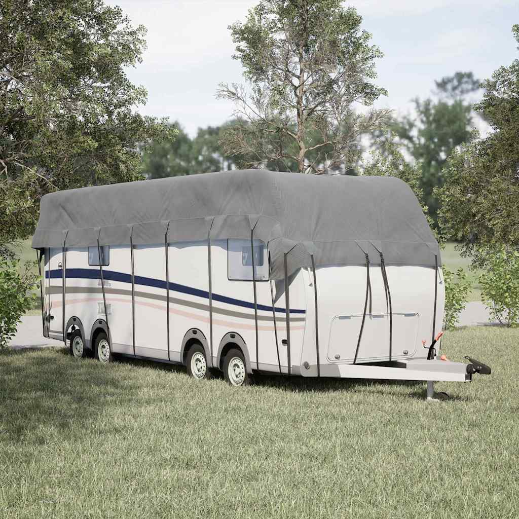 Vidaxl karavan zastřešení 900x300 cm ne -wing šedá šedá