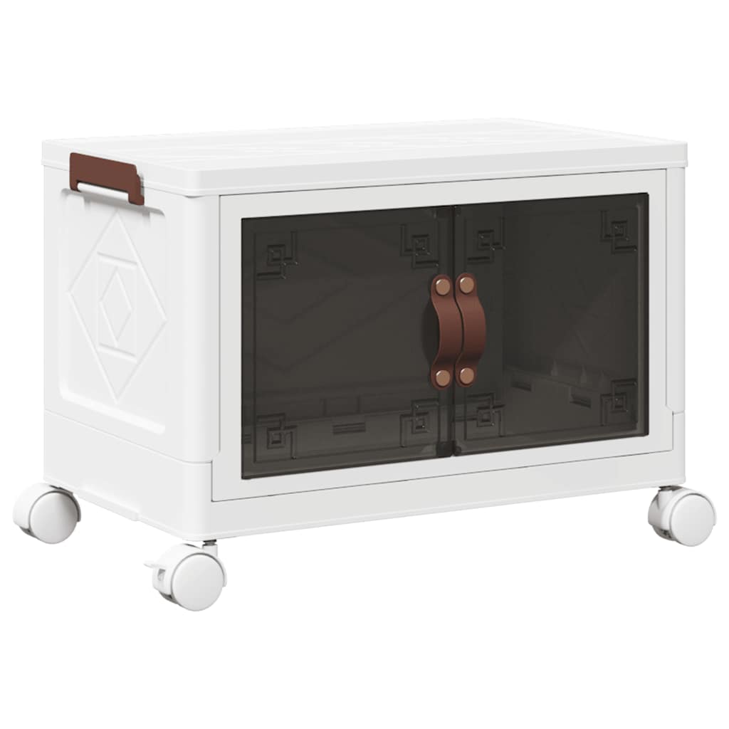 Vidaxl storage box stackable with wheels 28 L 48.5x29.5x33 cm