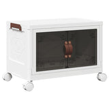 Vidaxl storage box stackable with wheels 28 L 48.5x29.5x33 cm
