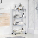 Vidaxl Storage trolley 4-layer 37x28x95 cm Acrylic Transparent