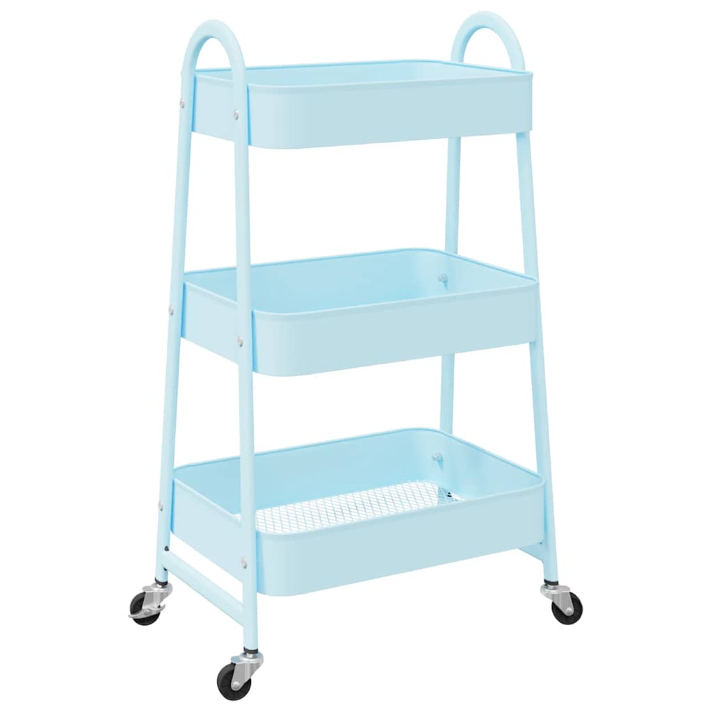 Vidaxl Späichere Trolley 3-Layer 42x41.5x77 cm Stol blo