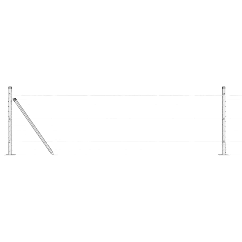 Vidaxl стълб за ограда 26 бр сив 3,2 x 3,2 x 50 cm