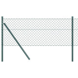 Vidaxl стълб за ограда зелен 10 x 0,6 m (40 x 40 mm мрежа)