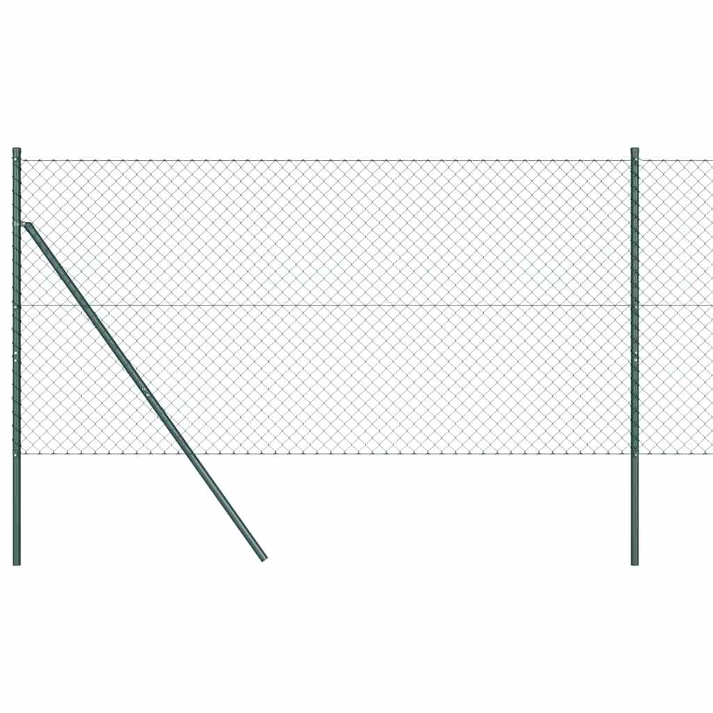 Poste para valla vidaxl verde 10 x 1 m (malla 40 x 40 mm) acero y PVC