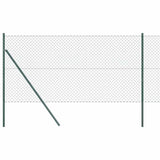 Poste para valla vidaxl verde 10 x 1 m (malla 40 x 40 mm) acero y PVC