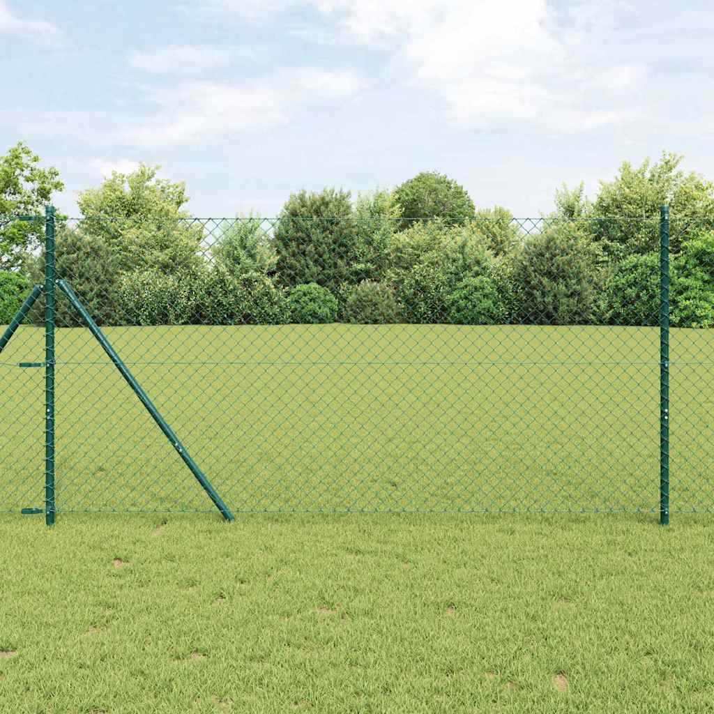 Vidaxl afrasteringspaal groen 10 x 1,5 m (40 x 40 mm gaas)