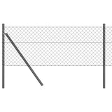 Vidaxl afrasteringspaal grijs 25 x 0,4 m (40 x 40 mm gaas)