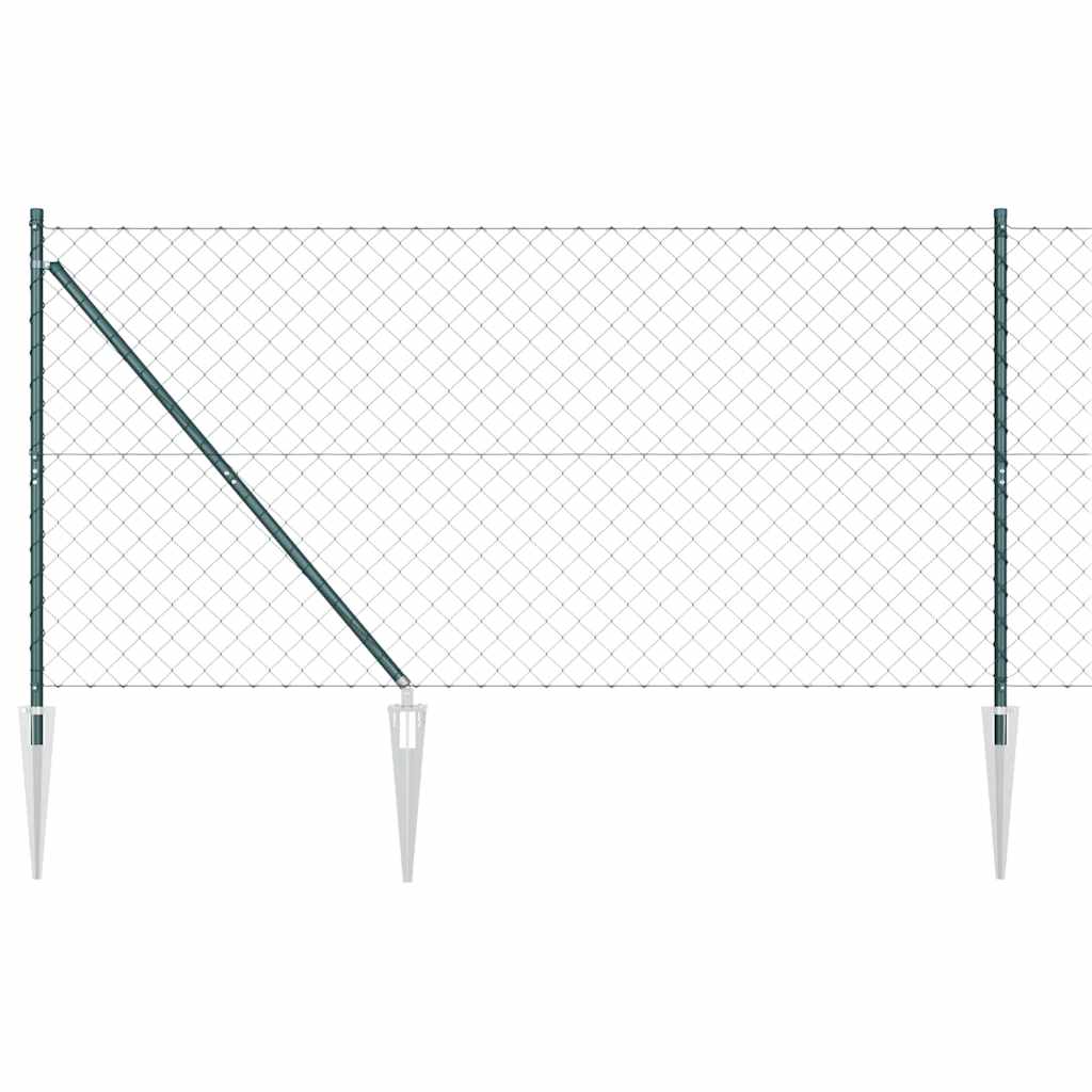 Poste para valla Vidaxl verde 10 x 1,4 m (malla 60 x 60 mm)