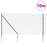 Poste para valla Vidaxl verde 10 x 1,4 m (malla 60 x 60 mm)