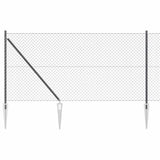 Poste para valla vidaxl gris 10 x 1 m (malla 40 x 40 mm) acero y PVC
