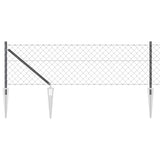 Poste para valla Vidaxl gris 10 x 0,6 m (malla 60 x 60 mm)