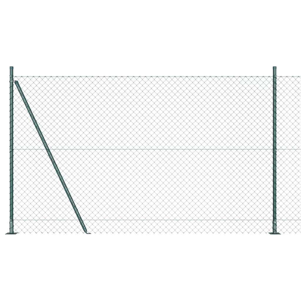 Vidaxl afrasteringspaal groen 10 x 1,4 m (60 x 60 mm gaas)