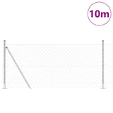 Vidaxl afrasteringspaal zilver 10 x 1 m (60 x 60 mm gaas) staal
