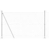 Vidaxl afrasteringspaal zilver 10 x 1,5 m (60 x 60 mm gaas) staal