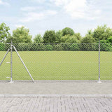Poste para valla Vidaxl plateado 25 x 0,8 m (malla 60 x 60 mm) acero