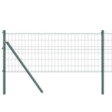Valla vidaxxl con poste verde 0,6 x 25 m acero y PVC