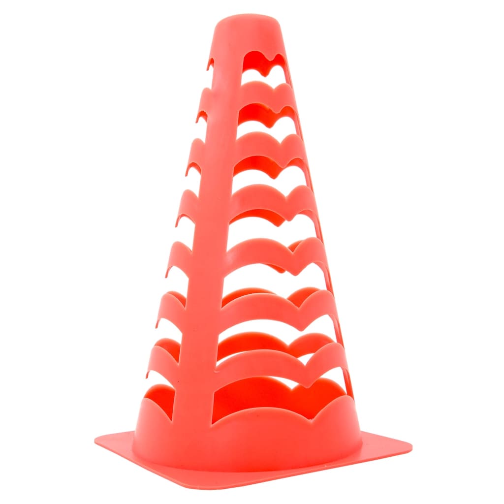 Vidaxl Football pěšce 6 St stohovatelné 13x13x22,5 cm oranžové