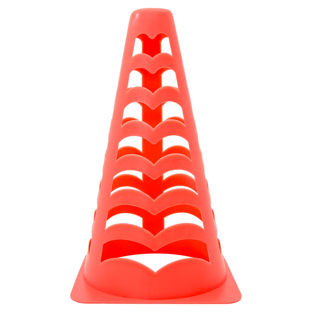 Vidaxl Football pěšce 6 St stohovatelné 13x13x22,5 cm oranžové