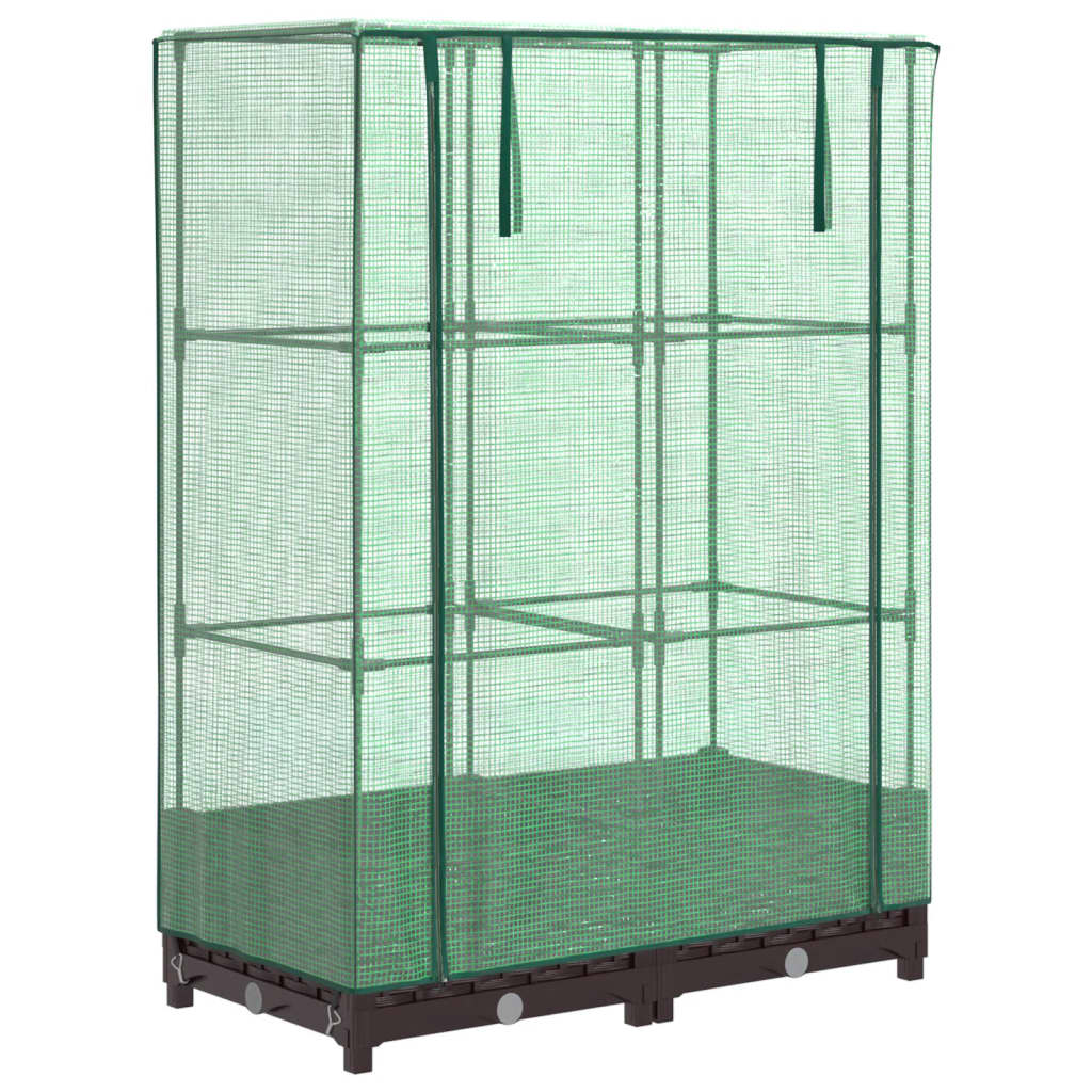 Vidaxl Planter zvednutý s kashoes 80x40x123 cm Rattanlook